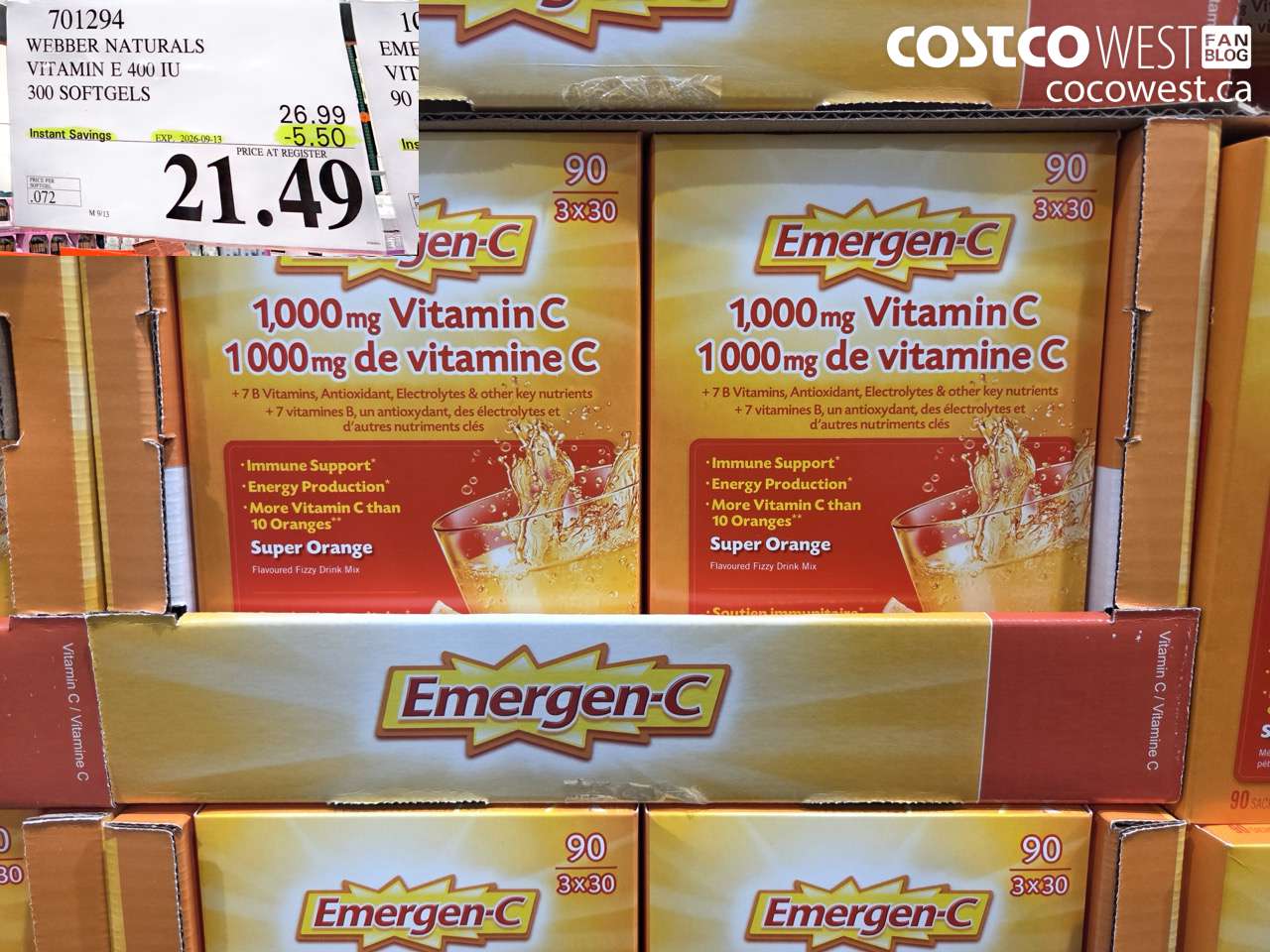 701294 WEBBER NATURALS VITAMIN E 400 IU 300 SOFTGELS ($5.50 INSTANT SAVINGS EXPIRES ON 2026-09-13) $21.49