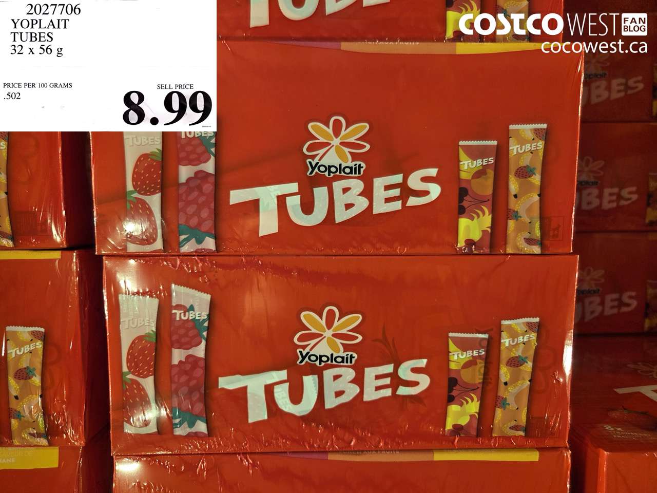 2027706 YOPLAIT TUBES 32 X 56 G $8.99