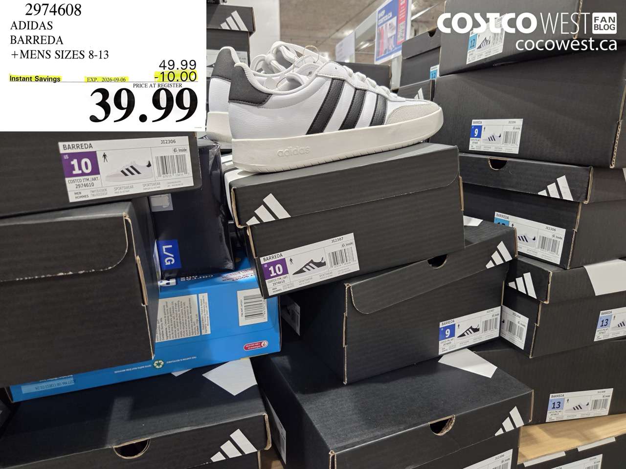2974608 ADIDAS BARREDA MENS SIZES 8-13 ($10.00 INSTANT SAVINGS EXPIRES ON 2026-09-06) $39.99