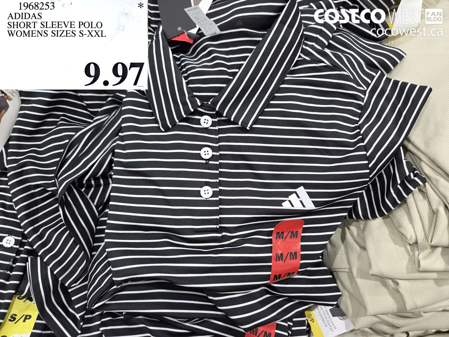 1968253 ADIDAS SHORT SLEEVE POLO WOMENS SIZES S-XXL $9.97