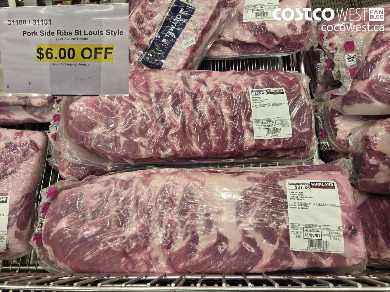 31100 (ALSO 31101) PORK SIDE RIBS ST LOUIS STYLE ($6.00 INSTANT SAVINGS)
