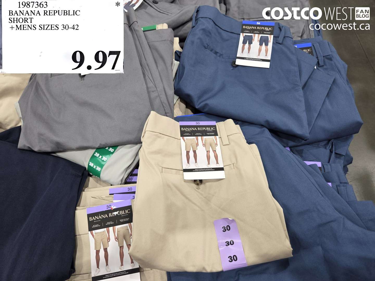 1987363 BANANA REPUBLIC SHORT MENS SIZES 30-42 $9.97