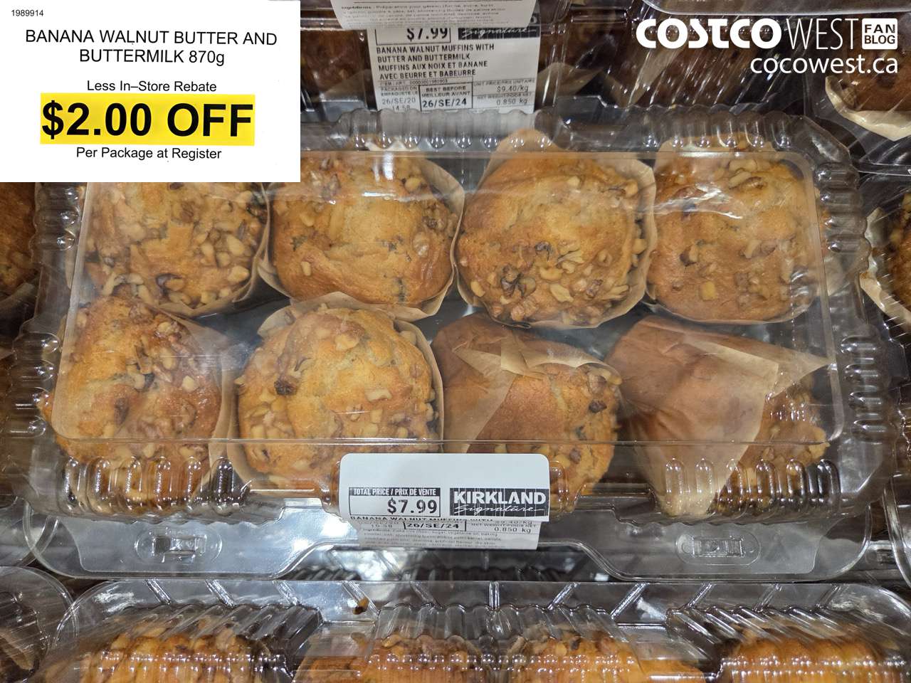 1989914 BANANA WALNUT BUTTER AND BUTTERMILK 870G ($2.00 INSTANT SAVINGS)