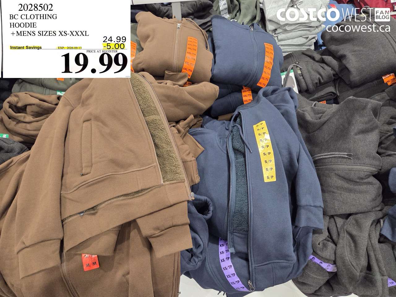 2028502 BC CLOTHING HOODIE MENS SIZES XS-XXXL ($5.00 INSTANT SAVINGS EXPIRES ON 2026-09-13) $19.99