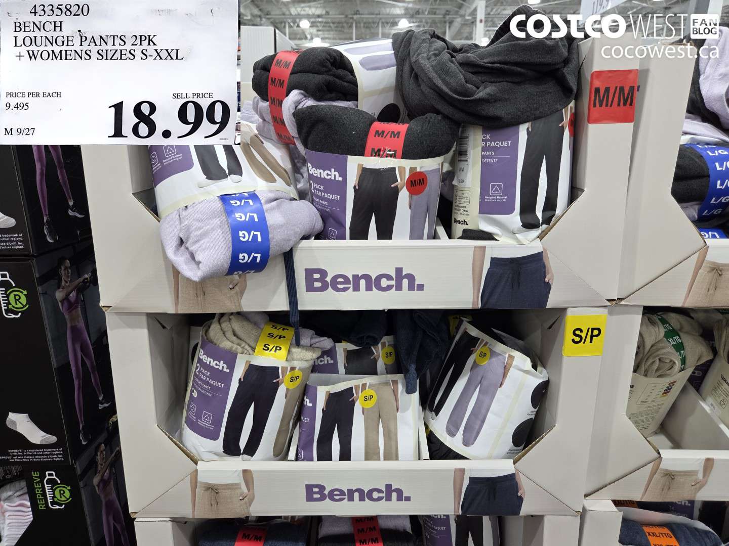 4335820 BENCH LOUNGE PANTS 2PK WOMENS SIZES S-XXL $18.99