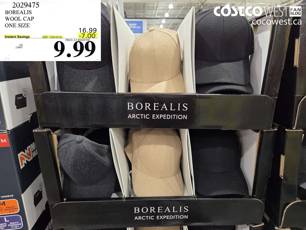 2029475 BOREALIS WOOL CAP ONE SIZE ($7.00 INSTANT SAVINGS EXPIRES ON 2026-09-20) $9.99