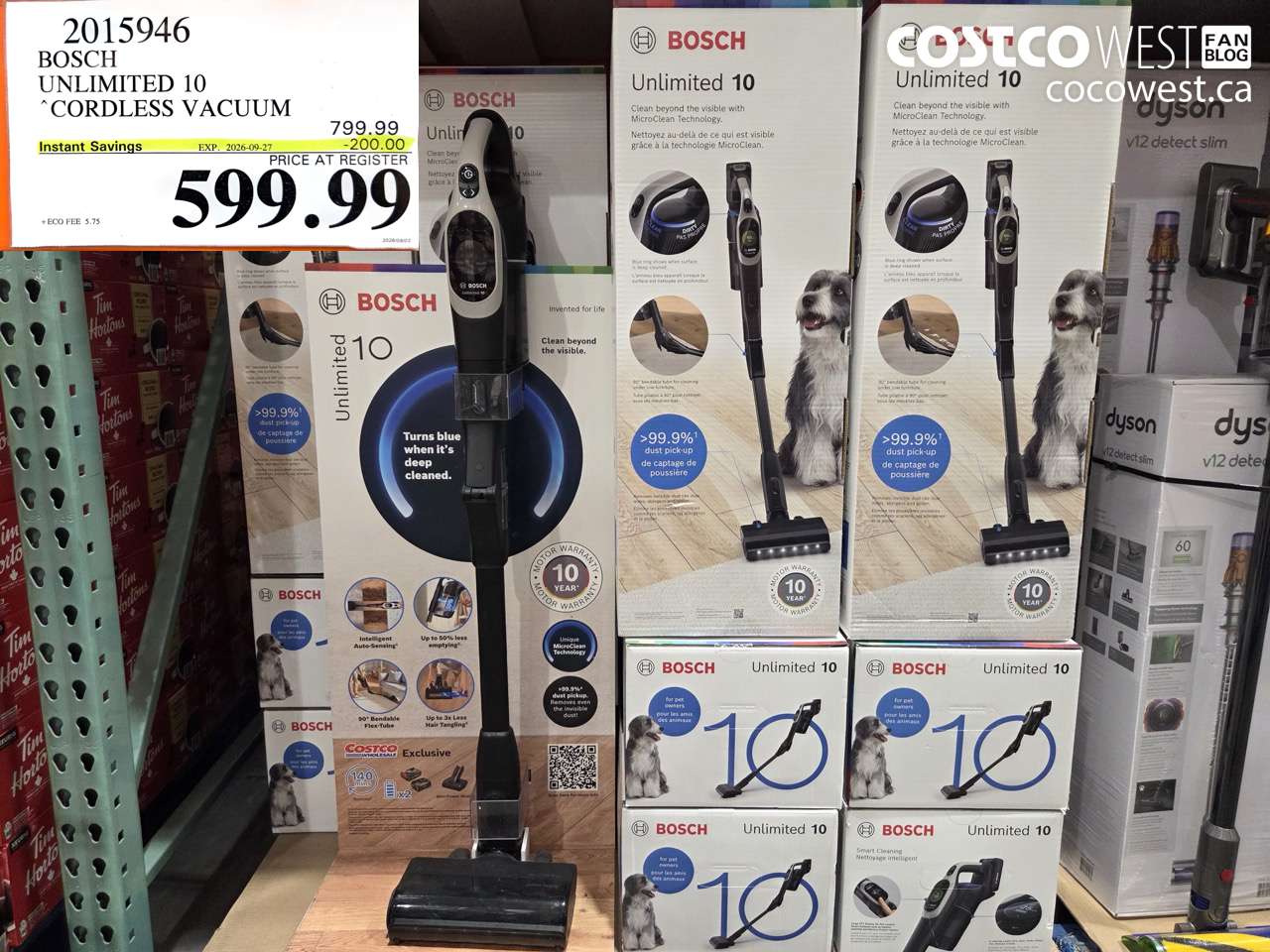 2015946 BOSCH UNLIMITED 10 CORDLESS VACUUM ($200.00 INSTANT SAVINGS EXPIRES ON 2026-09-27) $599.99