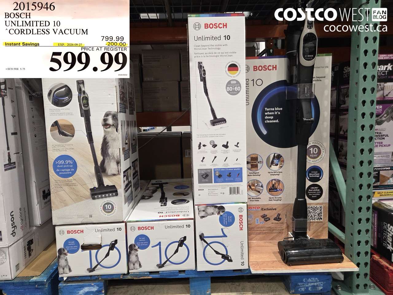 2015946 BOSCH UNLIMITED 10 CORDLESS VACUUM ($200.00 INSTANT SAVINGS EXPIRES ON 2026-09-27) $599.99