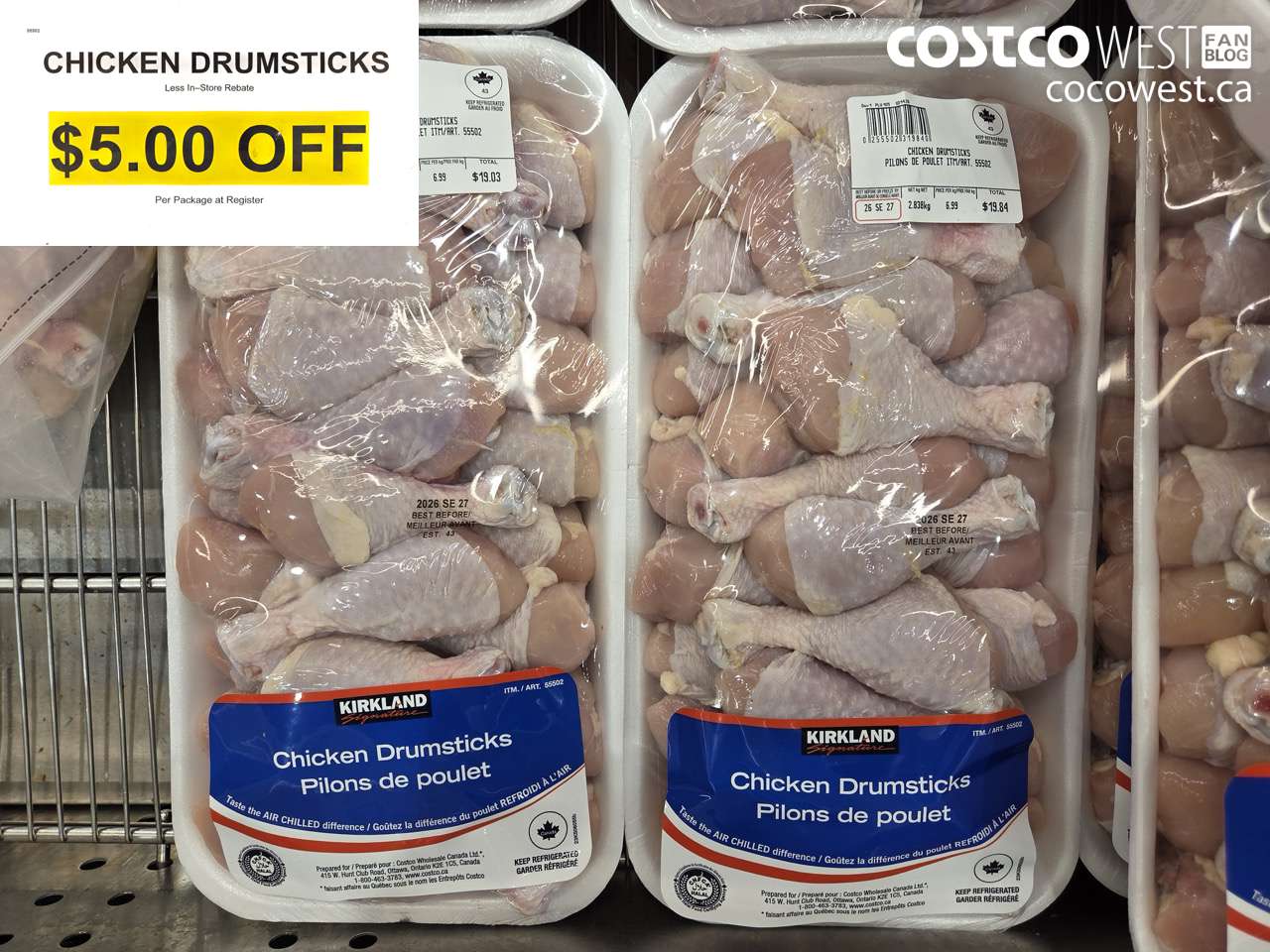 55502 CHICKEN DRUMSTICKS ($5.00 INSTANT SAVINGS)