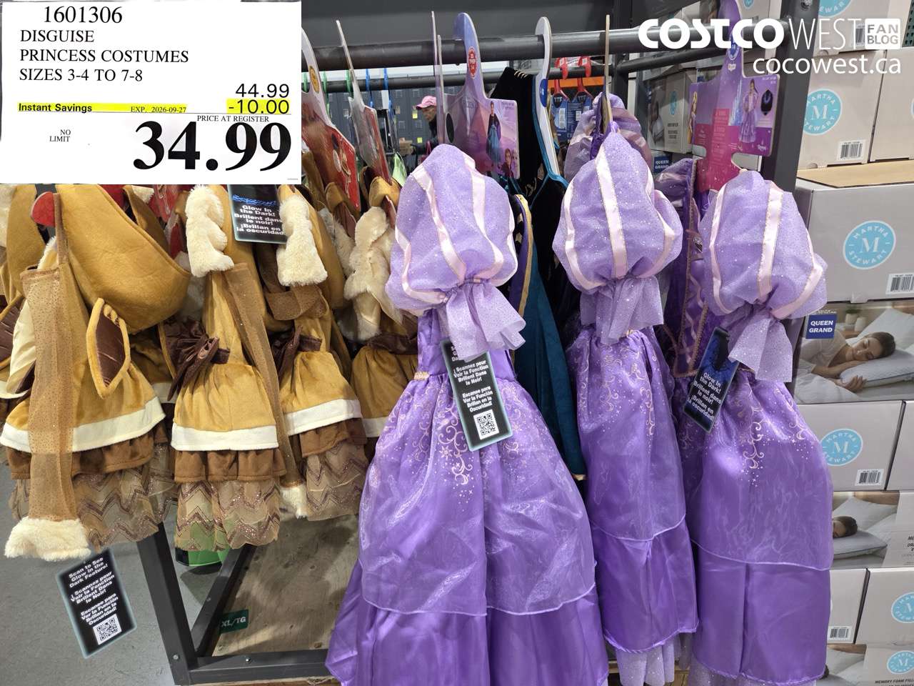 1601306 DISGUISE PRINCESS COSTUMES SIZES 3-4 TO 7-8 ($10.00 INSTANT SAVINGS EXPIRES ON 2026-09-27) $34.99
