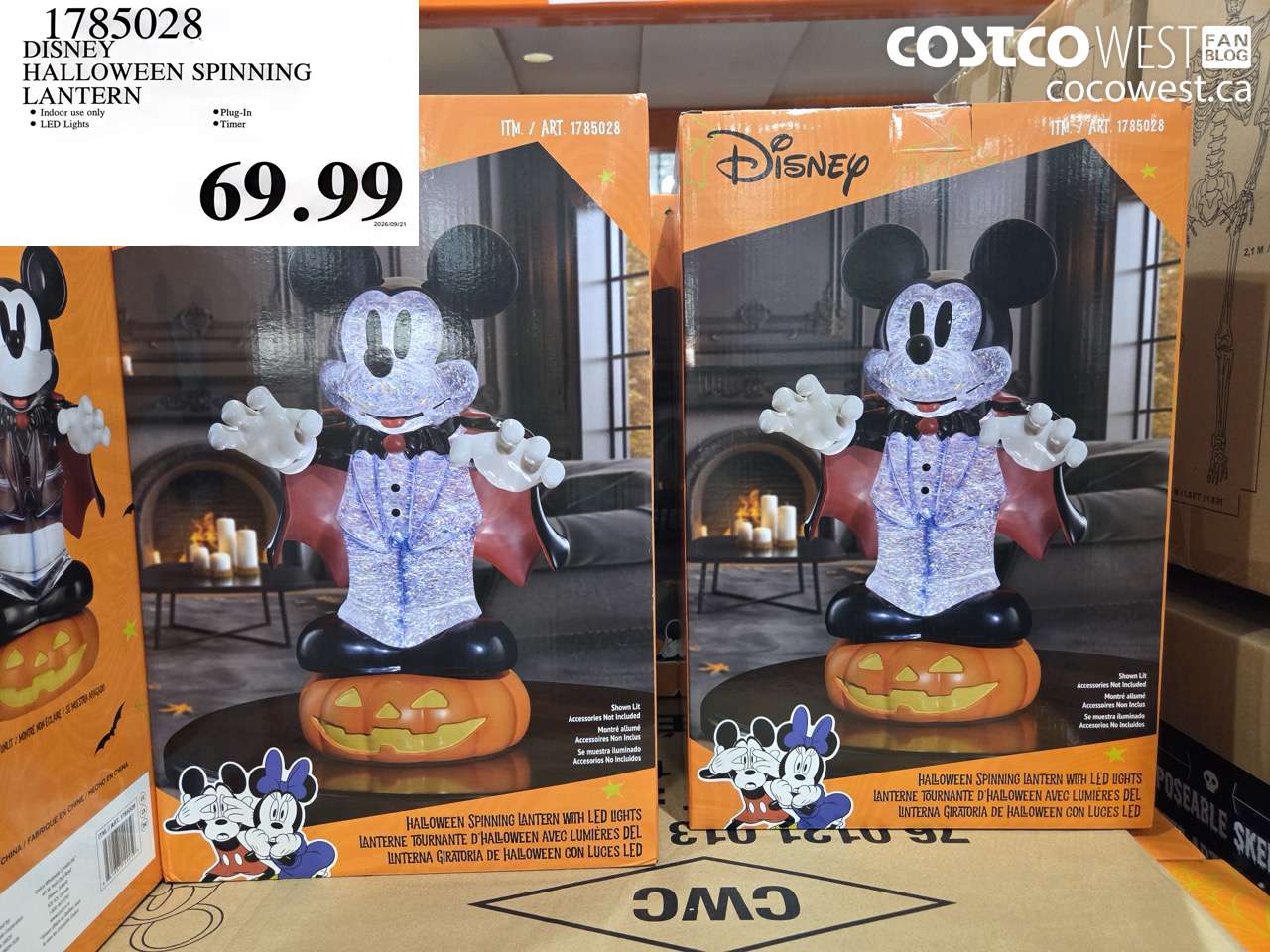 1785028 DISNEY HALLOWEEN SPINNING LANTERN $69.99