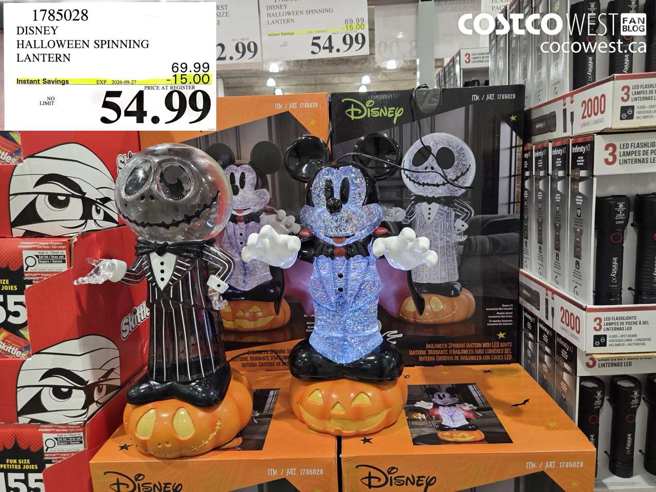 1785028 DISNEY HALLOWEEN SPINNING LANTERN ($15.00 INSTANT SAVINGS EXPIRES ON 2026-09-27) $54.99