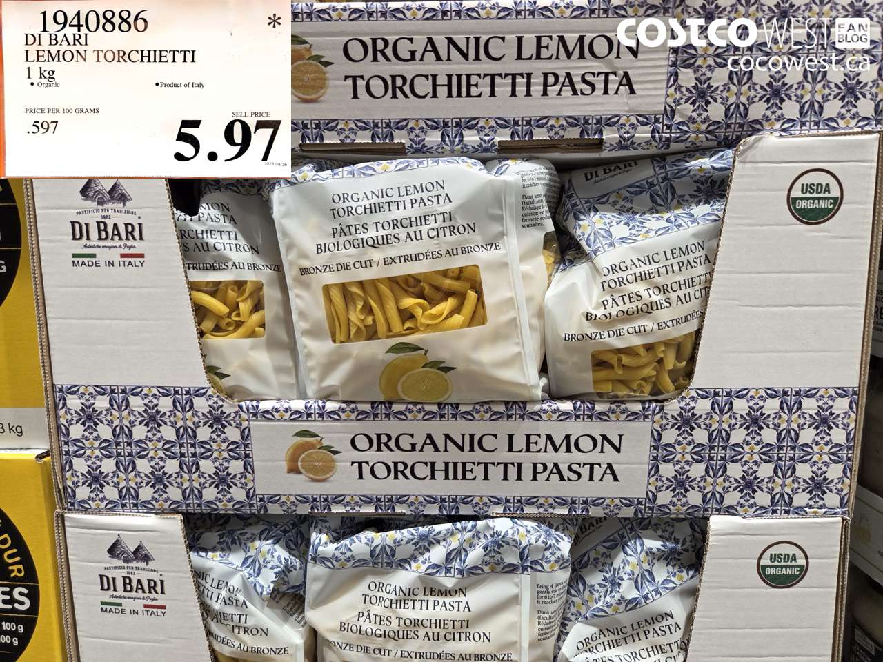 1940886 DI BARI LEMON TORCHIETTI 1 KG $5.97