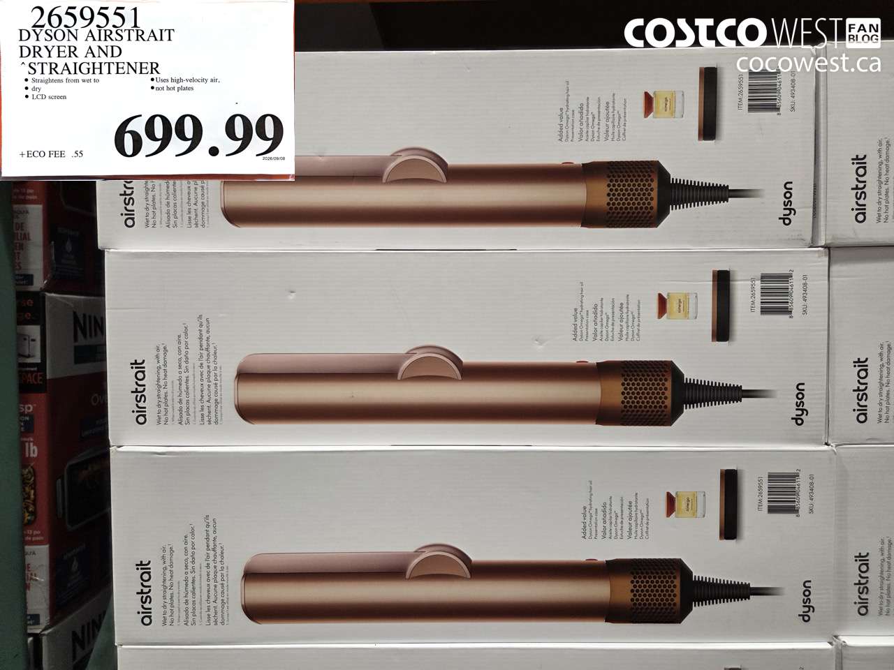 2659551 DYSON AIRSTRAIT DRYER AND STRAIGHTENER $699.99