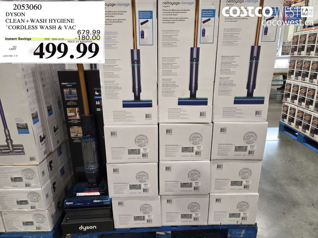 2053060 DYSON CLEAN + WASH HYGIENE CORDLESS WASH & VAC ($180.00 INSTANT SAVINGS EXPIRES ON 2026-10-25) $499.99