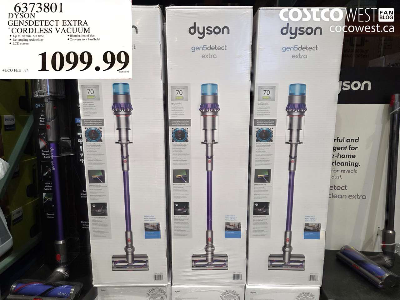 6373801 DYSON GEN5DETECT EXTRA CORDLESS VACUUM $1099.99
