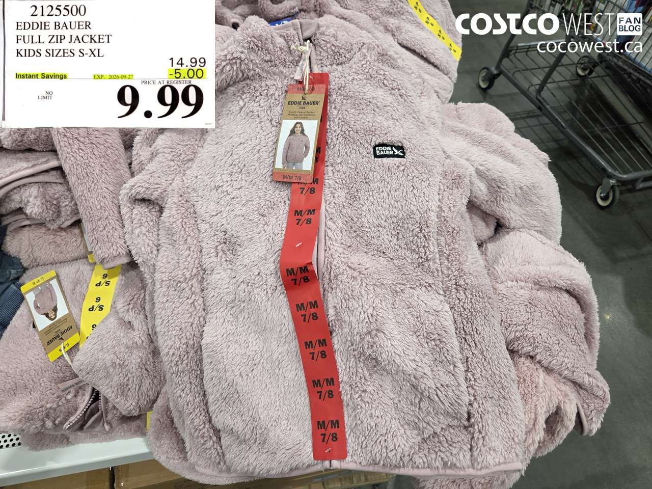 2125500 EDDIE BAUER FULL ZIP JACKET KIDS SIZES S-XL ($5.00 INSTANT SAVINGS EXPIRES ON 2026-09-27) $9.99