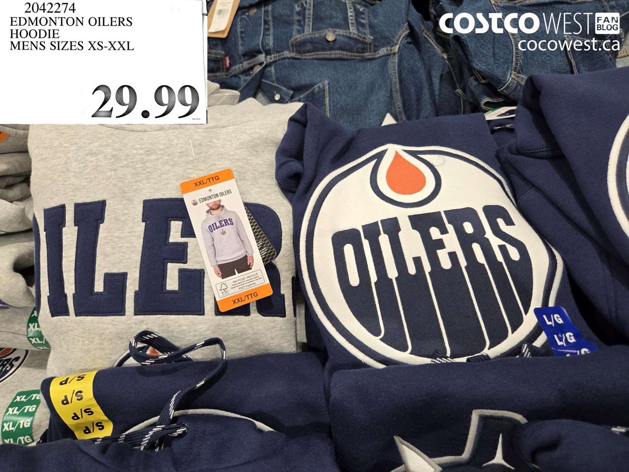 2042274 EDMONTON OILERS HOODIE MENS SIZES XS-XXL $29.99