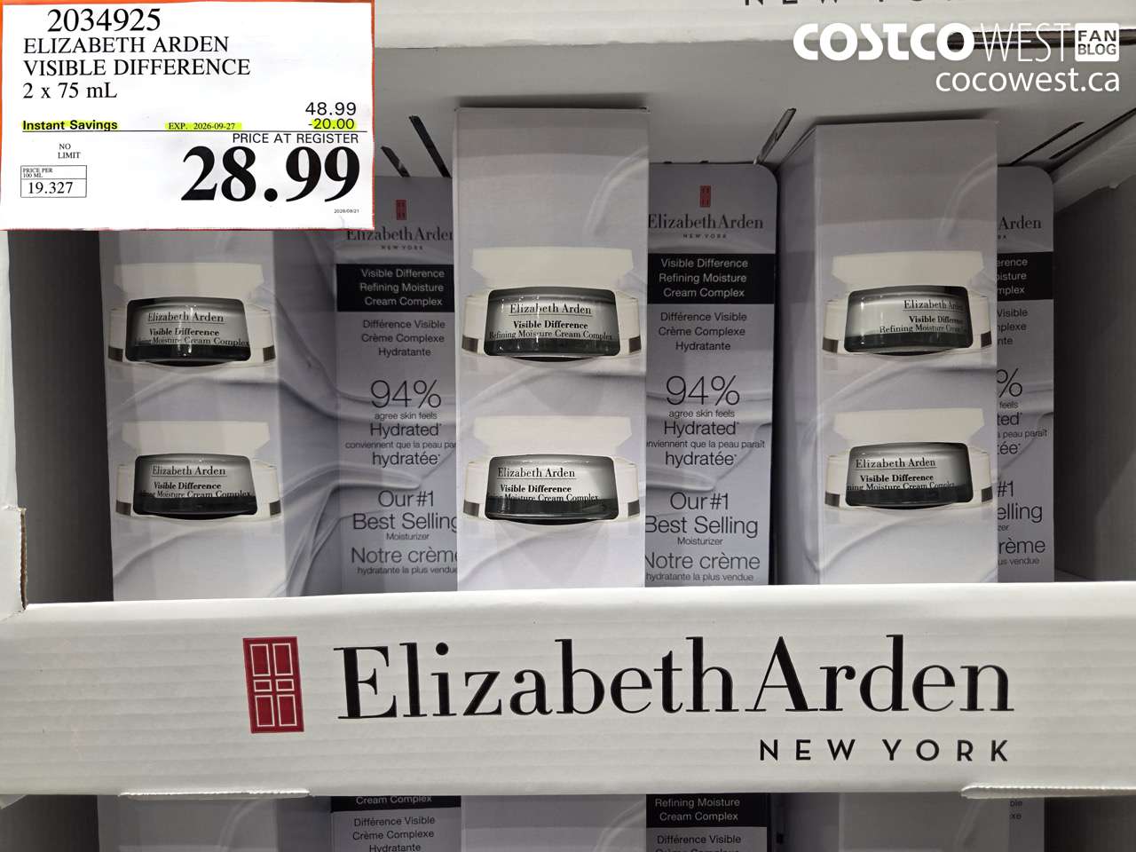 2034925 ELIZABETH ARDEN VISIBLE DIFFERENCE 2 X 75 ML ($20.00 INSTANT SAVINGS EXPIRES ON 2026-09-27) $28.99