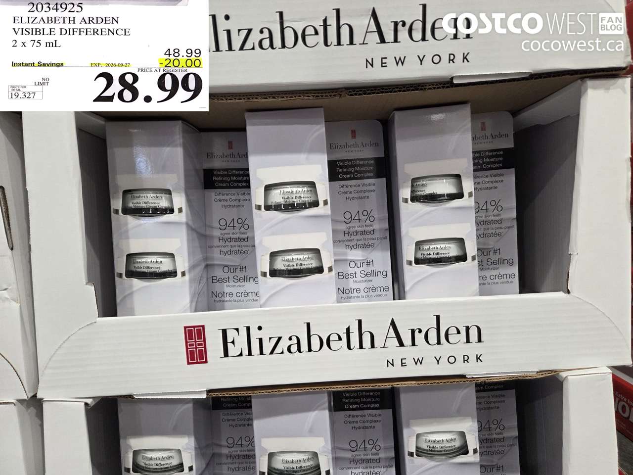 2034925 ELIZABETH ARDEN VISIBLE DIFFERENCE 2 X 75 ML ($20.00 INSTANT SAVINGS EXPIRES ON 2026-09-27) $28.99