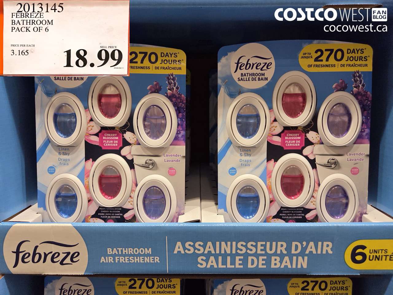 2013145 FEBREZE BATHROOM PACK OF 6 $18.99