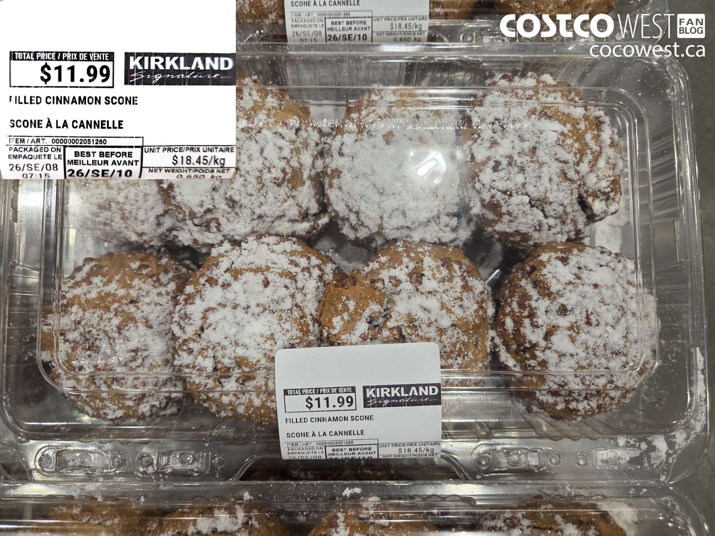 2051260 FILLED CINNAMON SCONE $11.99