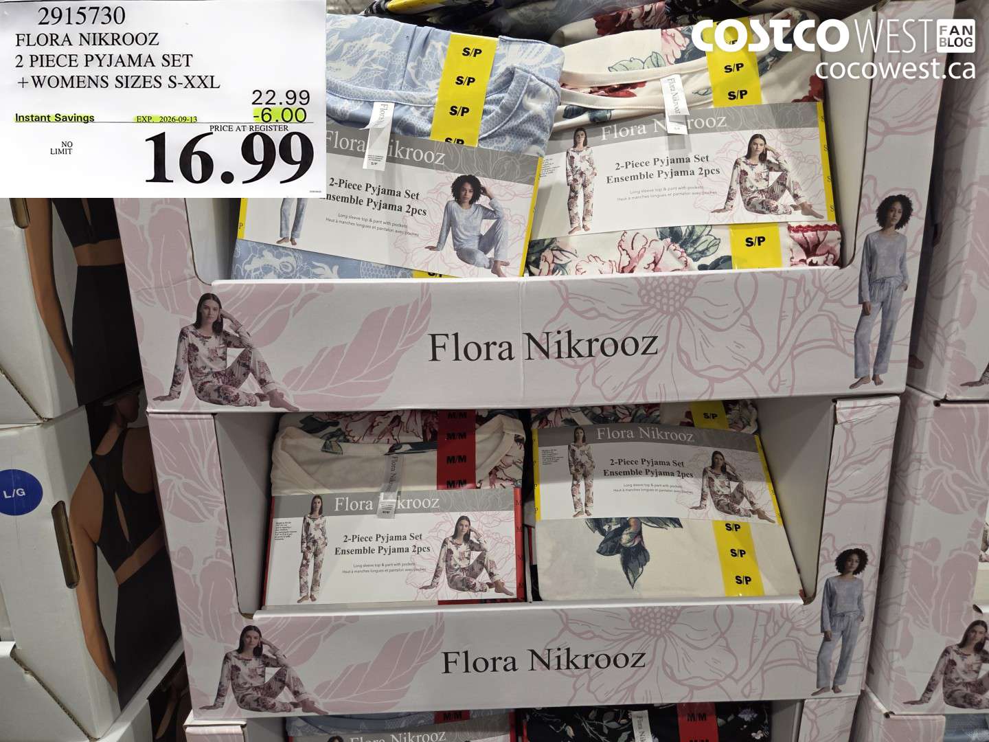 2915730 FLORA NIKROOZ 2 PIECE PYJAMA SET WOMENS SIZES S-XXL ($6.00 INSTANT SAVINGS EXPIRES ON 2026-09-13) $16.99