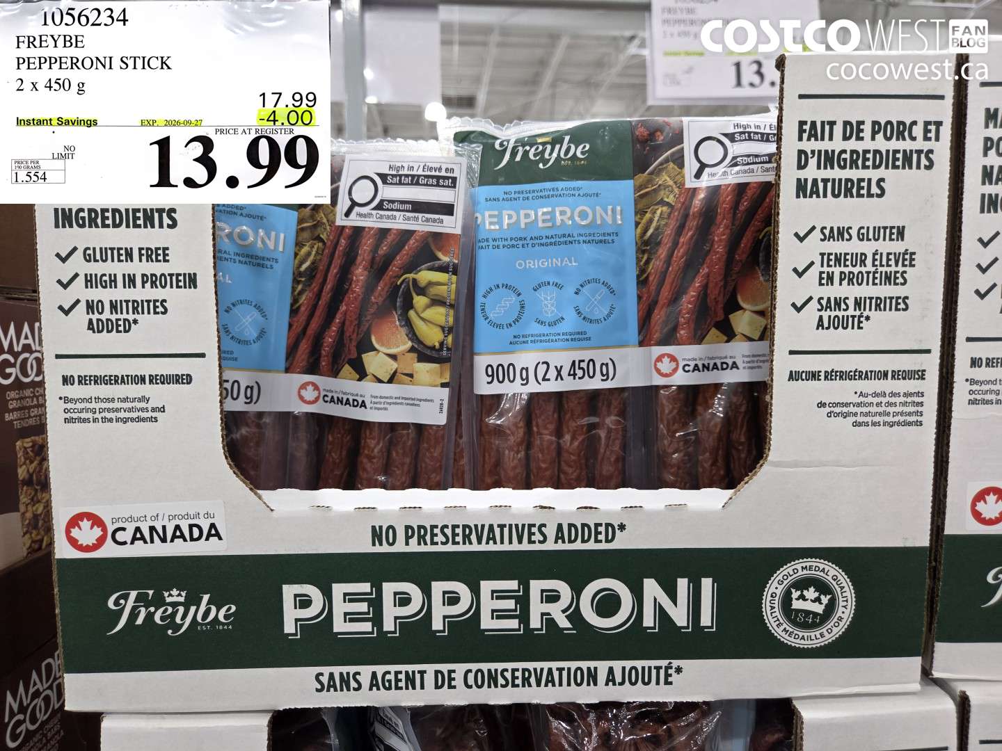 FREYBE PEPPERONI STICK 2 X 450 G