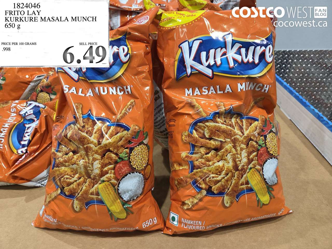 1824046 FRITO LAY KURKURE MASALA MUNCH 650 G $6.49
