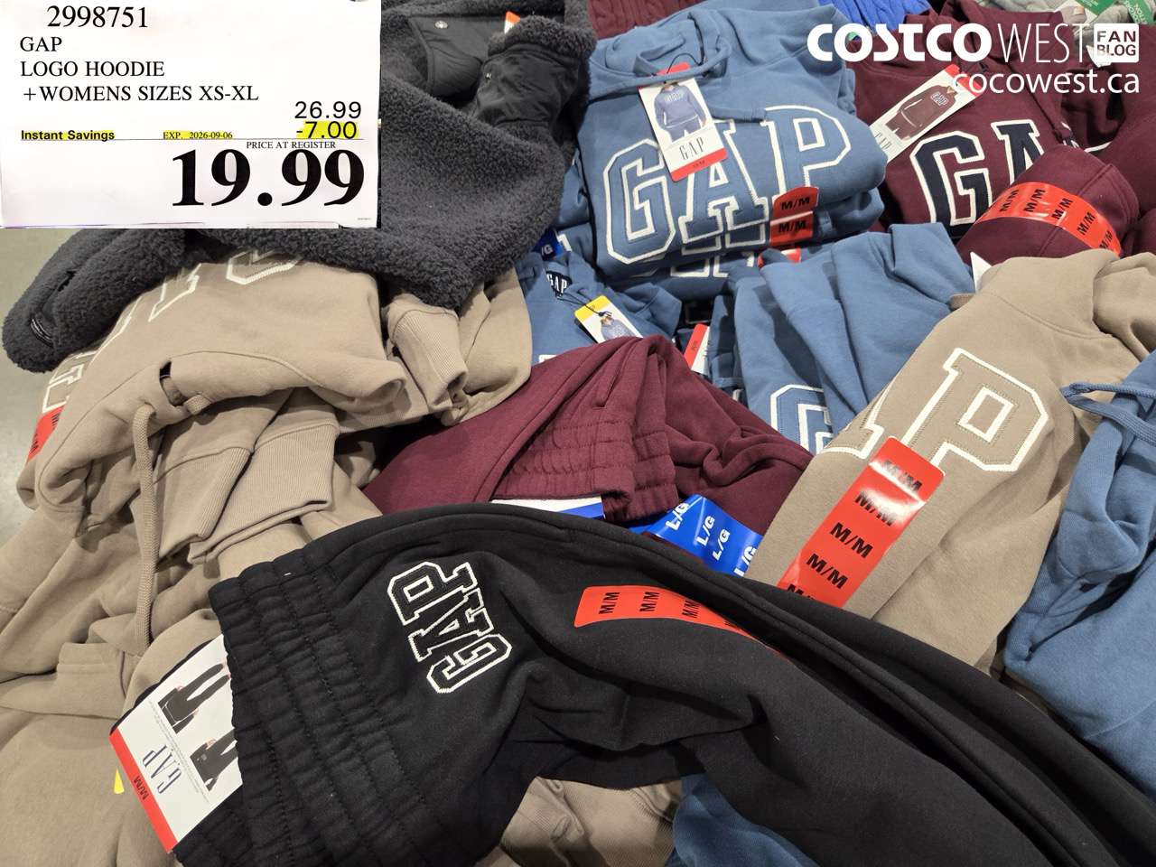 2998751 GAP LOGO HOODIE + WOMENS SIZES XS-XL ($7.00 INSTANT SAVINGS EXPIRES ON 2026-09-06) $19.99