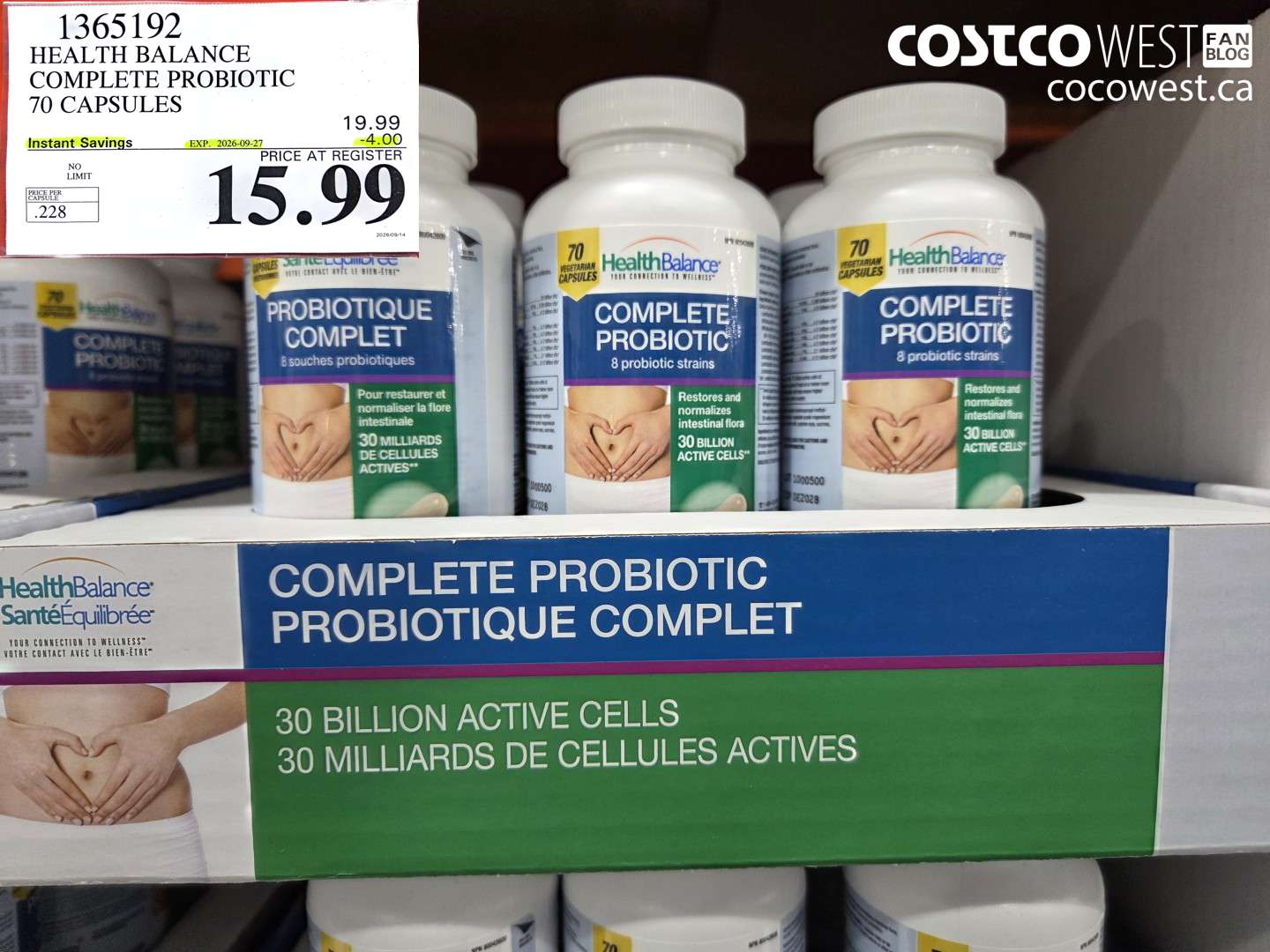HEALTH BALANCE COMPLETE PROBIOTIC 70 CAPSULES