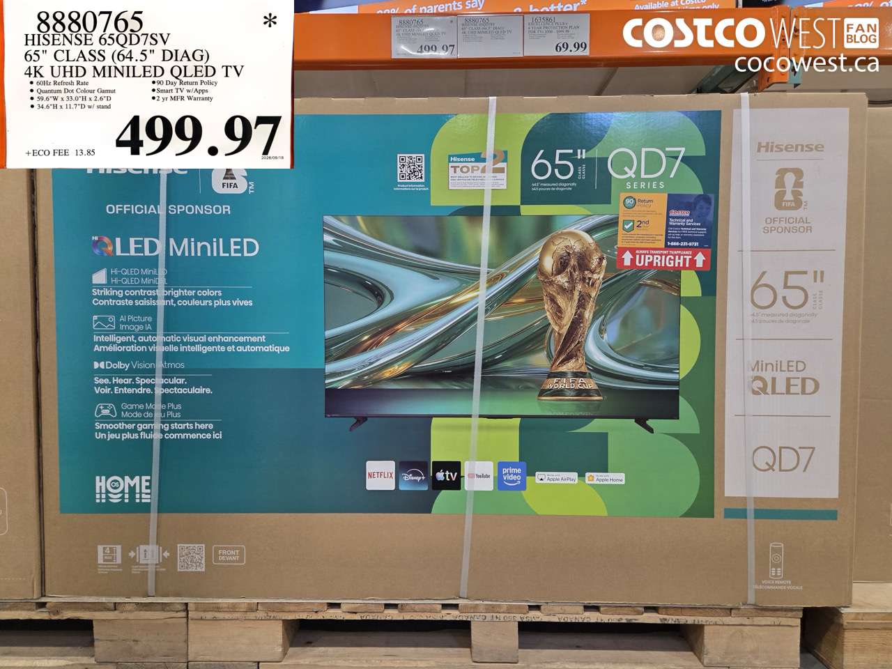 8880765 HISENSE 65QD7SV 65