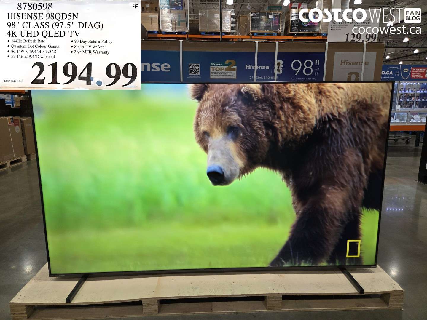 8780598 HISENSE 98QD5N 98