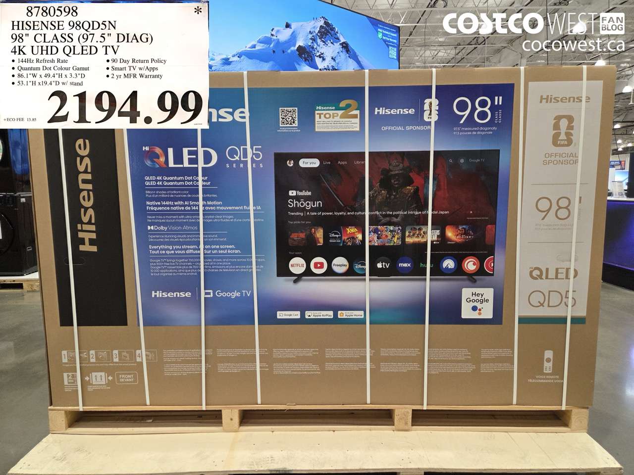 8780598 HISENSE 98QD5N 98