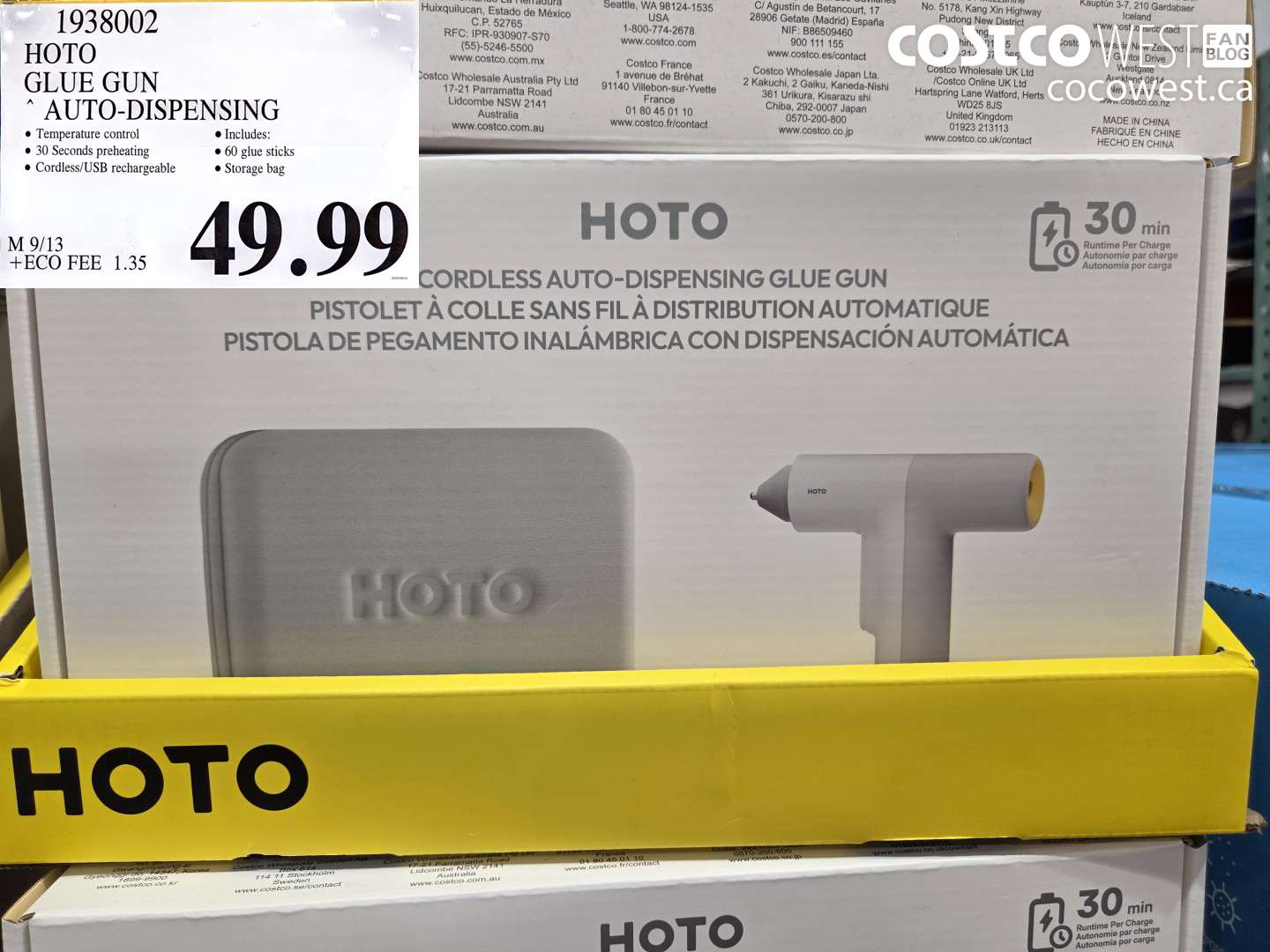 1938002 HOTO GLUE GUN AUTO-DISPENSING $49.99