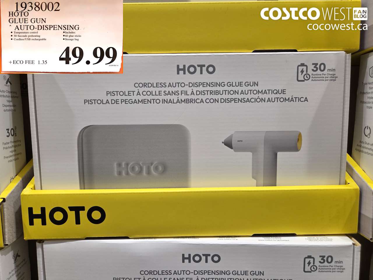 1938002 HOTO GLUE GUN AUTO-DISPENSING $49.99