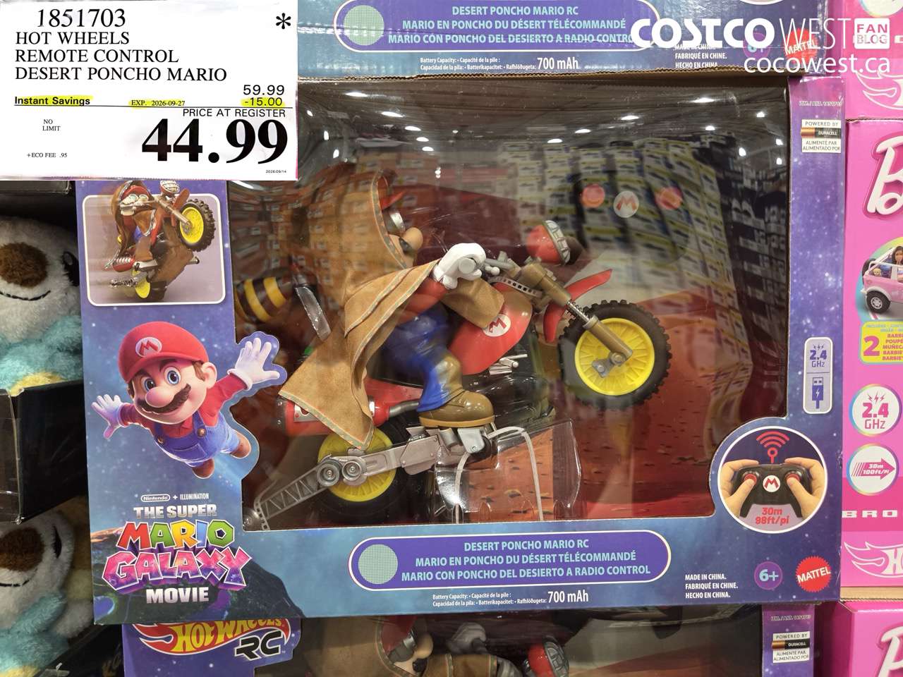 1851703 HOT WHEELS REMOTE CONTROL DESERT PONCHO MARIO ($15.00 INSTANT SAVINGS EXPIRES ON 2026-09-27) $44.99