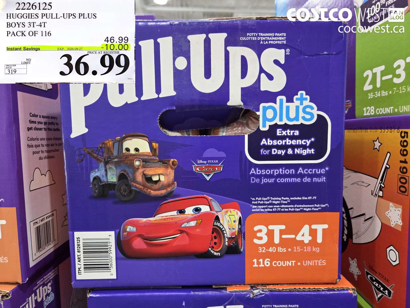 HUGGIES PULL-UPS PLUS BOYS 3T-4T PACK OF 116