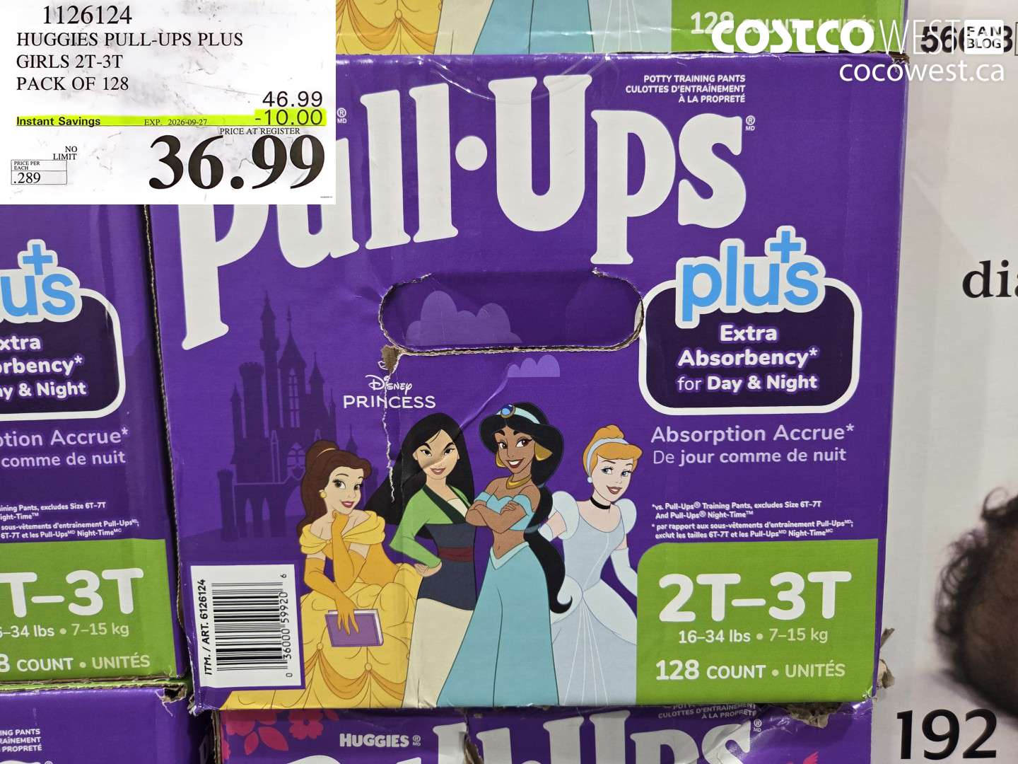 HUGGIES PULL-UPS PLUS GIRLS 2T-3T PACK OF 128