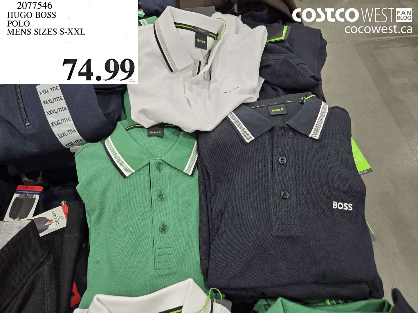 2077546 HUGO BOSS POLO MENS SIZES S-XXL $74.99