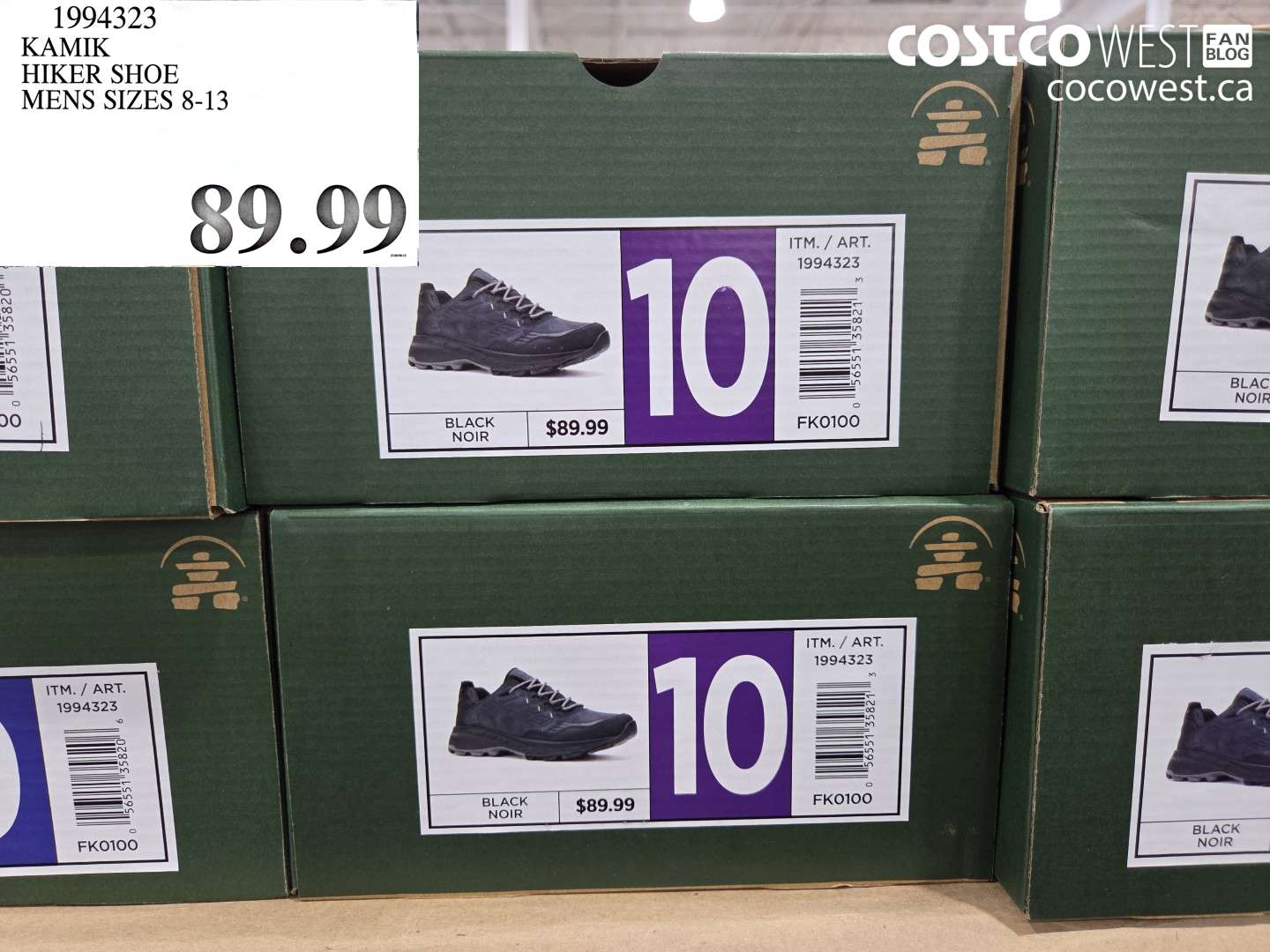 1994323 KAMIK HIKER SHOE MENS SIZES 8-13 $89.99
