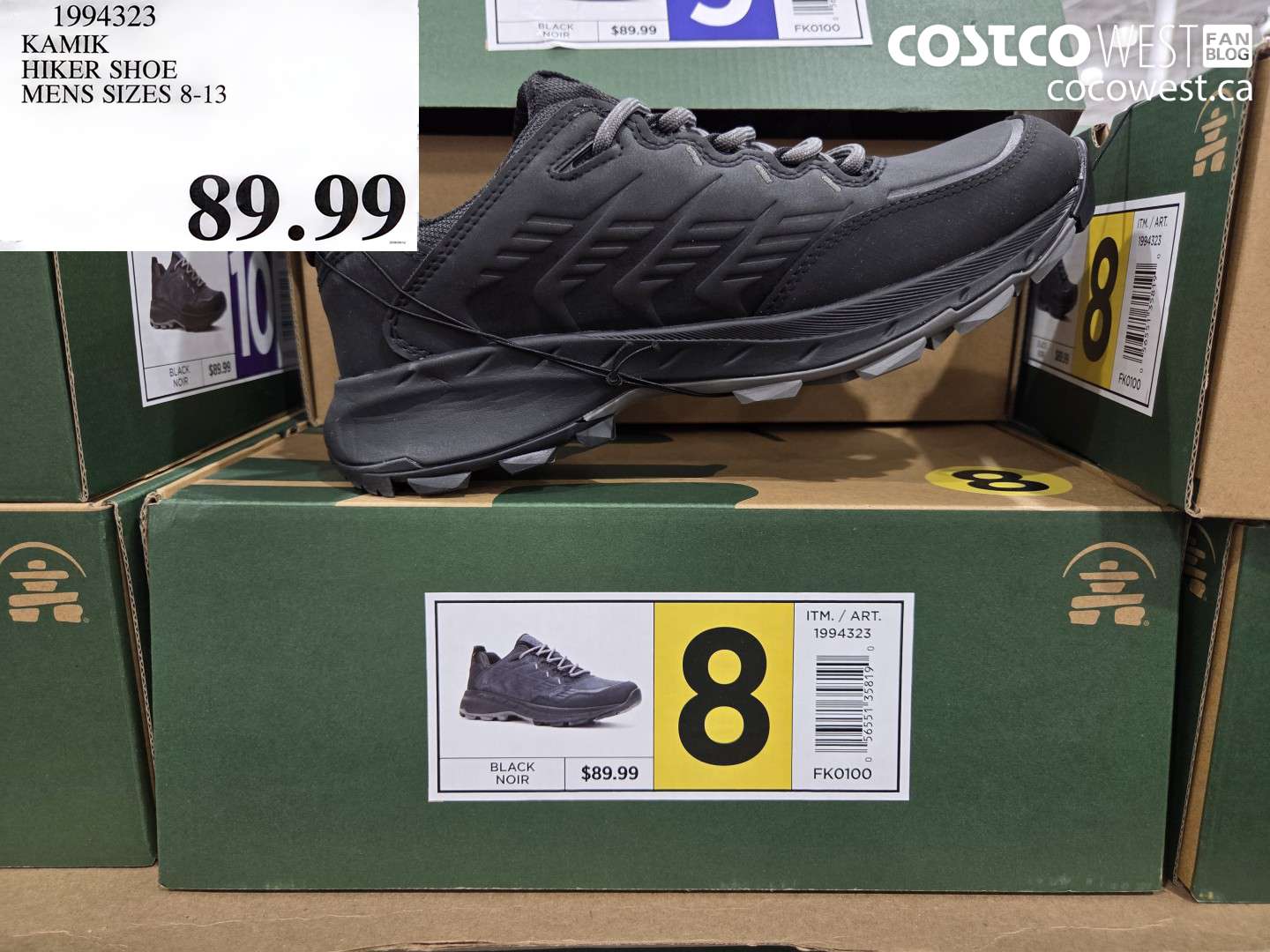 1994323 KAMIK HIKER SHOE MENS SIZES 8-13 $89.99