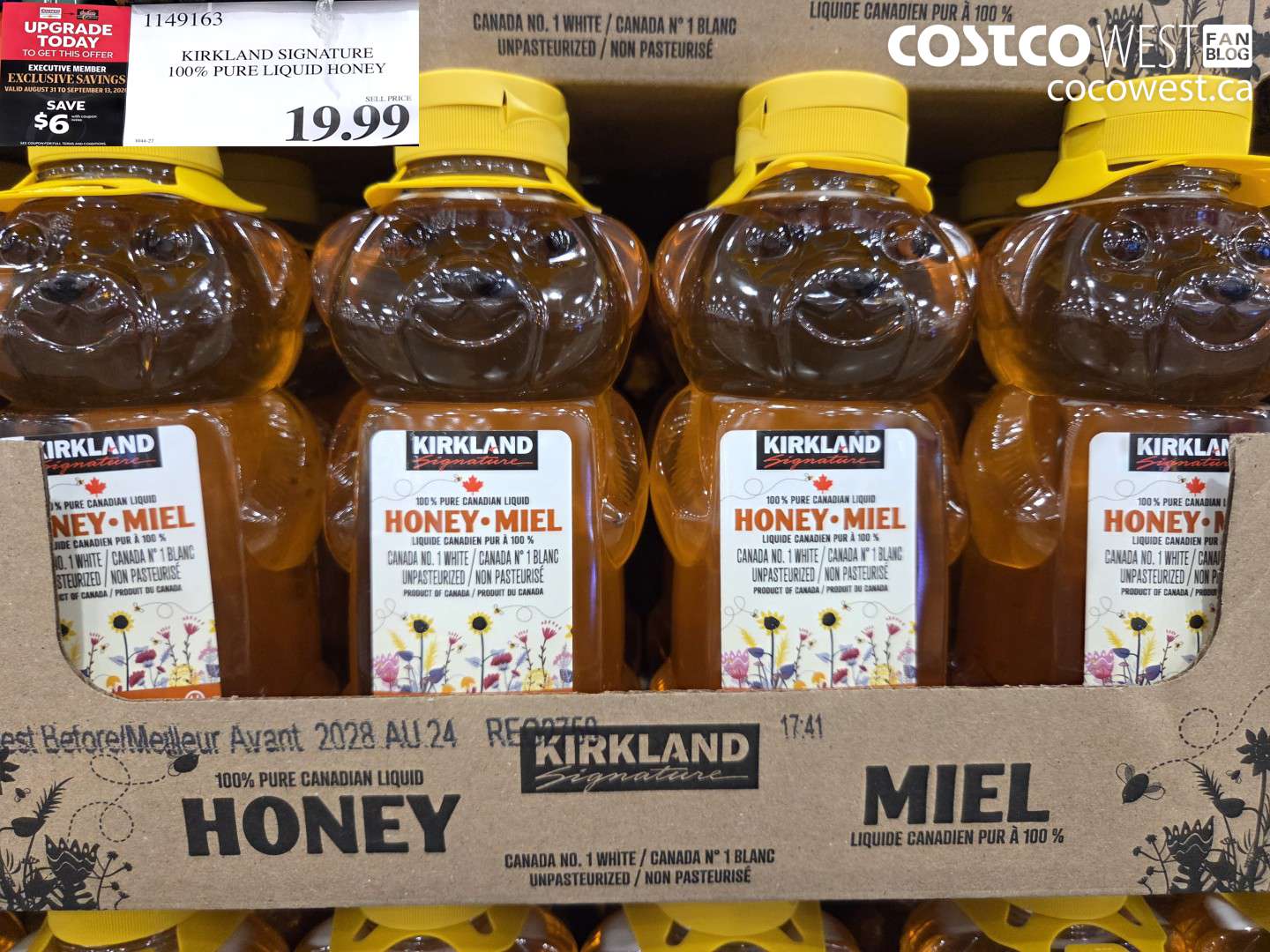 1149163 KIRKLAND SIGNATURE 100% PURE LIQUID HONEY ($6.00 INSTANT SAVINGS EXPIRES ON 2026-09-13) $19.99