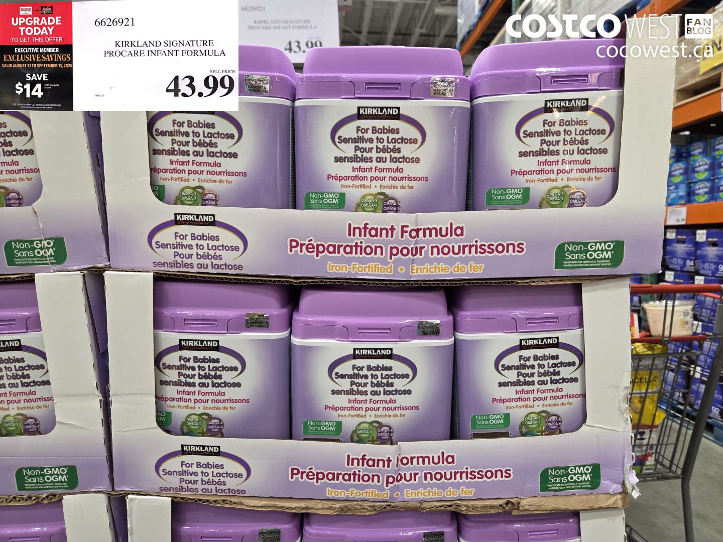6626921 KIRKLAND SIGNATURE PROCARE INFANT FORMULA ($14.00 INSTANT SAVINGS EXPIRES ON 2026-09-13) $43.99