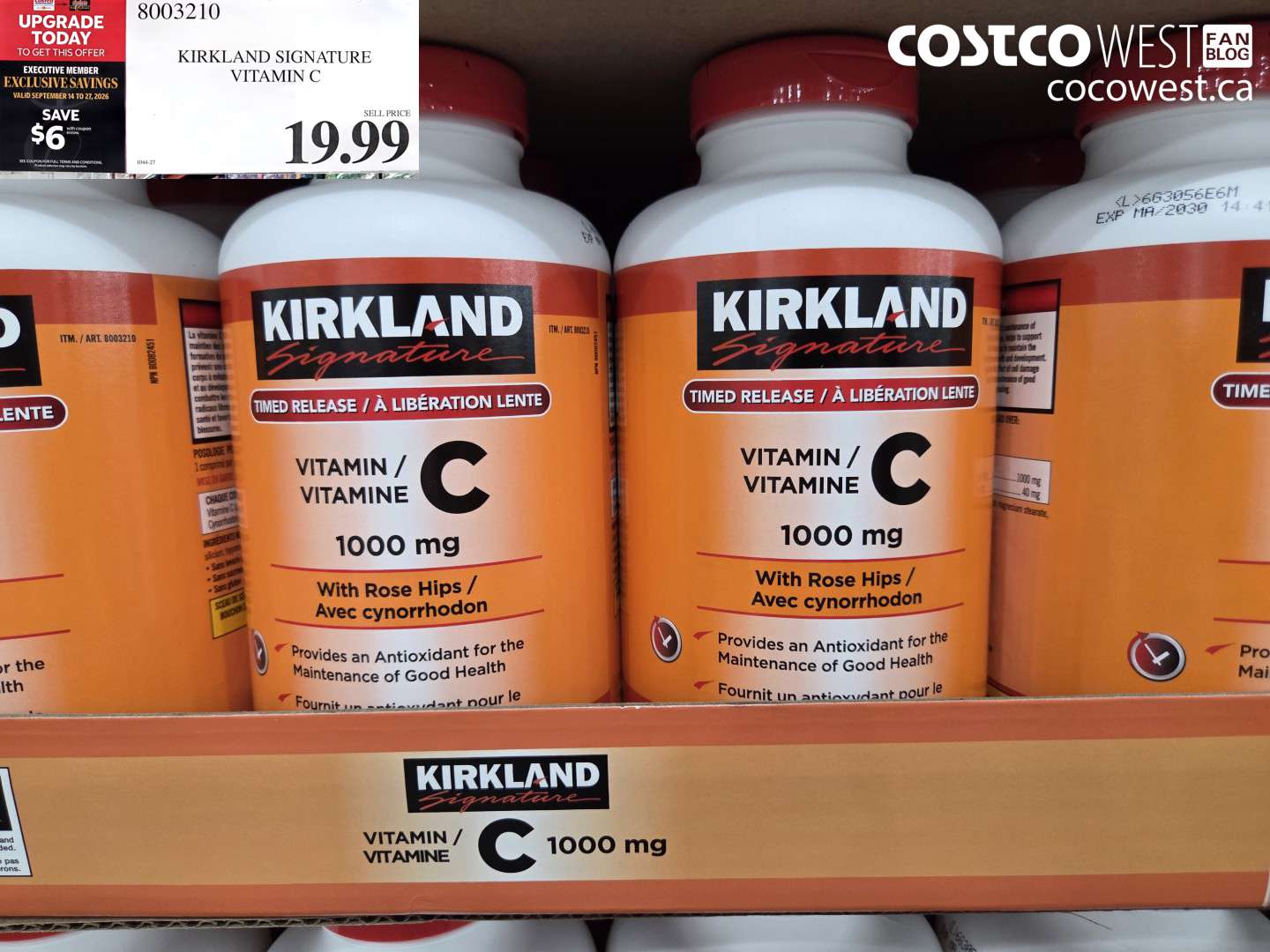 8003210 KIRKLAND SIGNATURE VITAMIN C ($6.00 INSTANT SAVINGS EXPIRES ON 2026-09-27) $19.99
