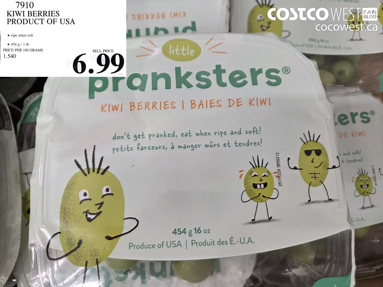 7910 KIWI BERRIES PRODUCT OF USA $6.99