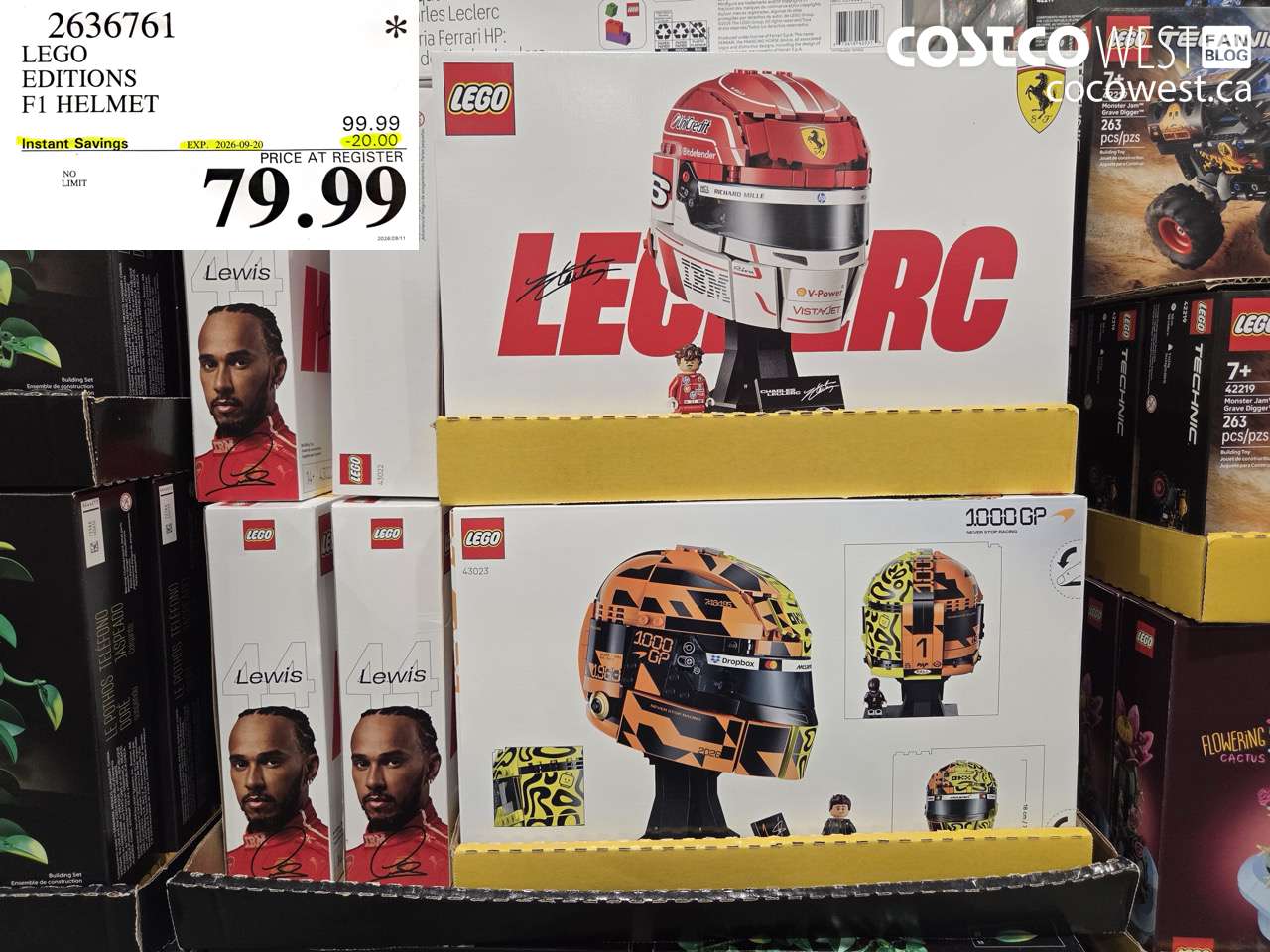 2636761 LEGO EDITIONS F1 HELMET ($20.00 INSTANT SAVINGS EXPIRES ON 2026-09-20) $79.99