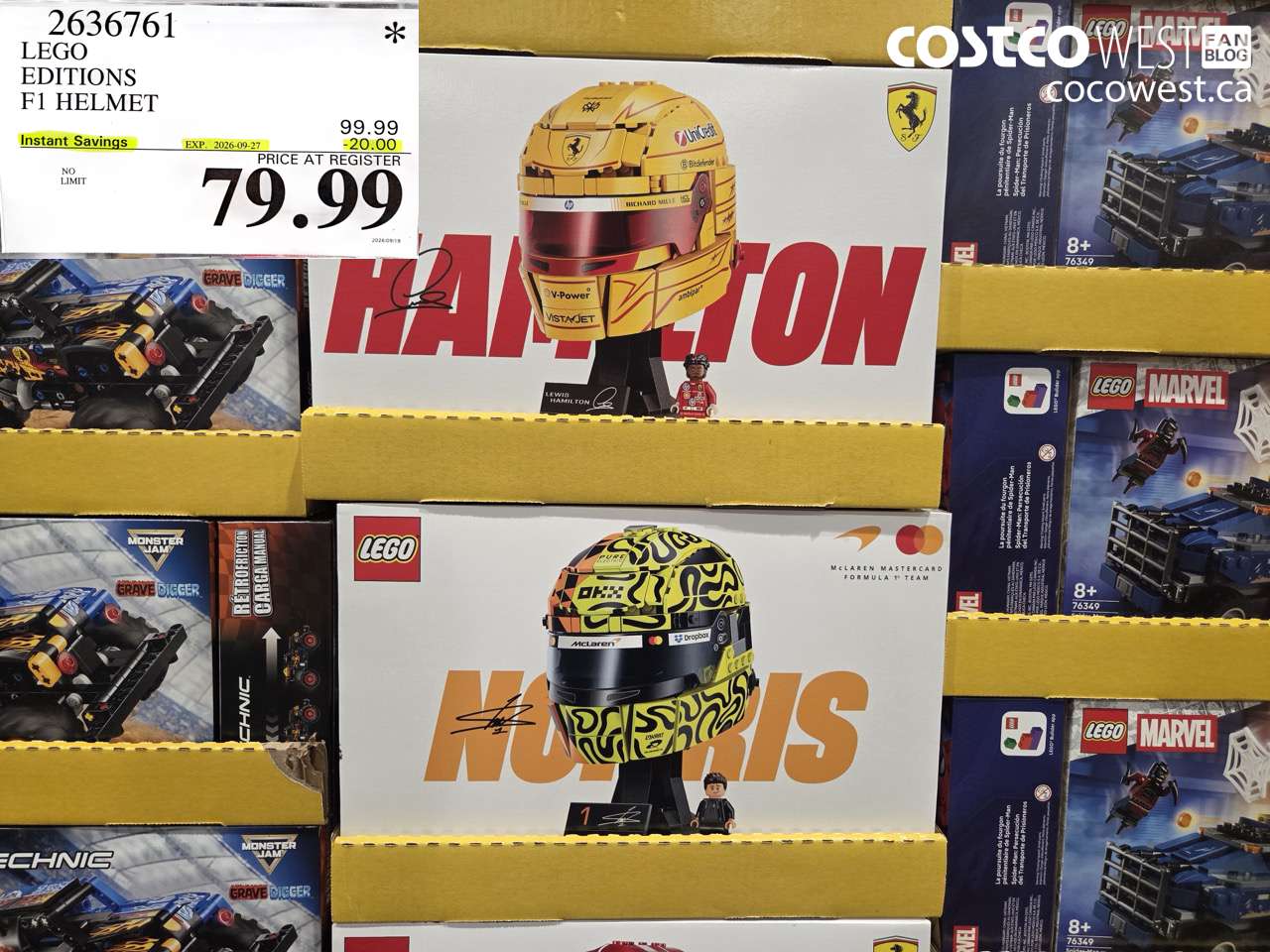 2636761 LEGO EDITIONS F1 HELMET ($20.00 INSTANT SAVINGS EXPIRES ON 2026-09-27) $79.99
