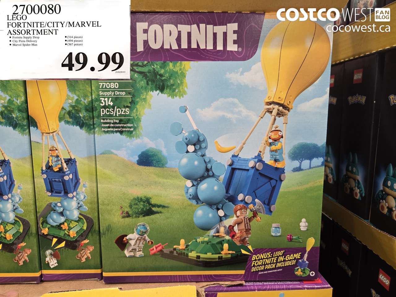 2700080 LEGO FORTNITE/CITY/MARVEL ASSORTMENT $49.99