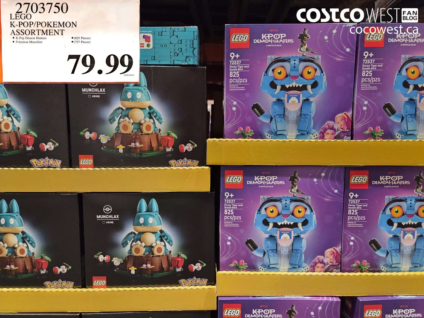 2703750 LEGO K-POP/POKEMON ASSORTMENT $79.99